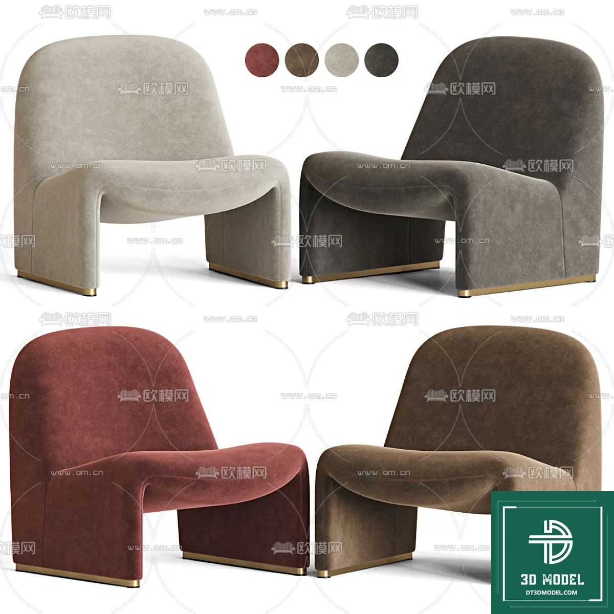 LUXURY – 3D Models – ARMCHAIR – 119 LUXURY – 3D Models – ARMCHAIR – 119