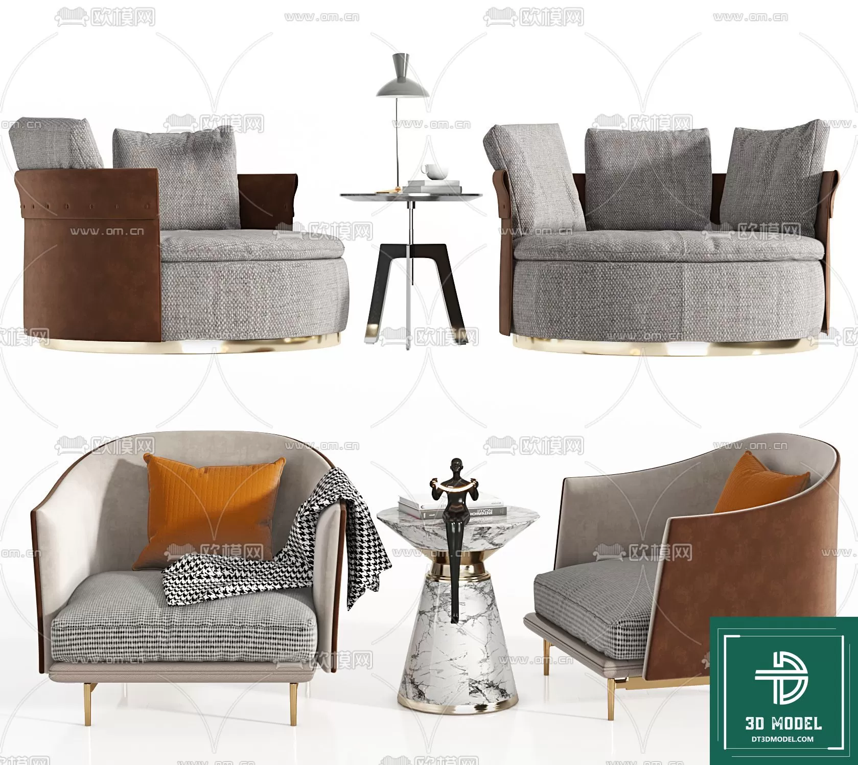 LUXURY – 3D Models – ARMCHAIR – 122 LUXURY – 3D Models – ARMCHAIR – 122