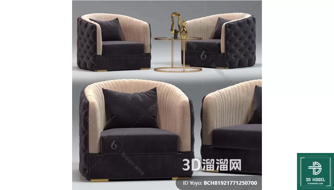 LUXURY – 3D Models – ARMCHAIR – 126 LUXURY – 3D Models – ARMCHAIR – 126