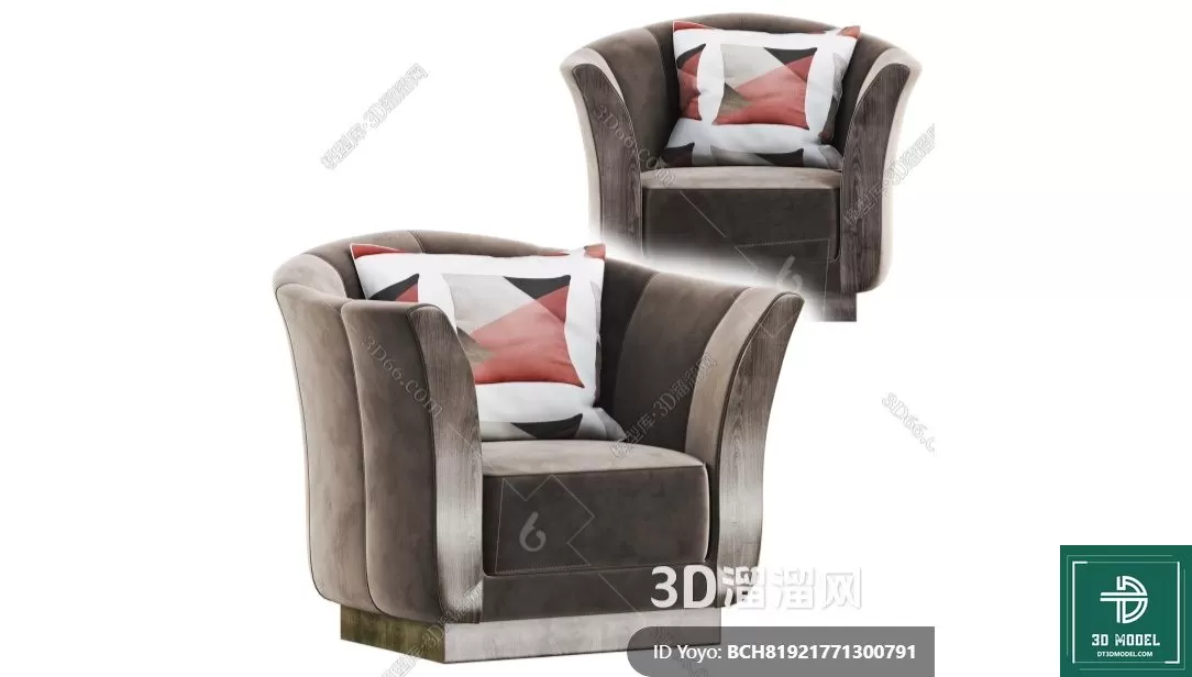 LUXURY – 3D Models – ARMCHAIR – 128 LUXURY – 3D Models – ARMCHAIR – 128