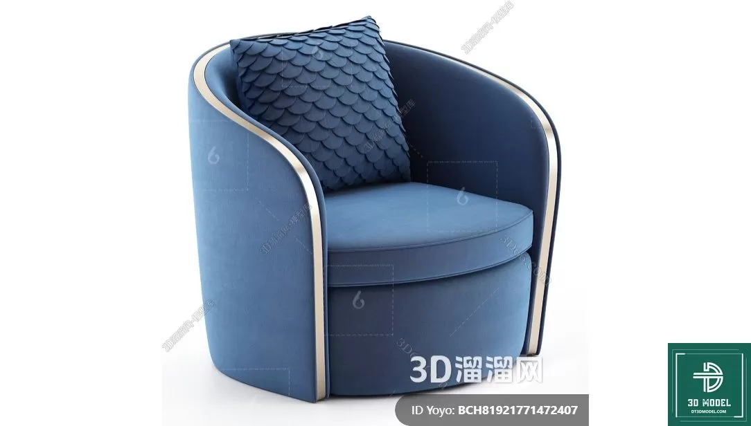 LUXURY – 3D Models – ARMCHAIR – 129 LUXURY – 3D Models – ARMCHAIR – 129
