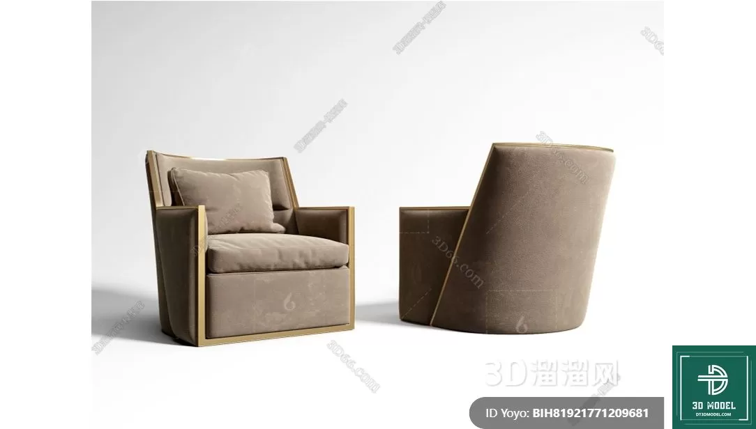 LUXURY – 3D Models – ARMCHAIR – 136 LUXURY – 3D Models – ARMCHAIR – 136