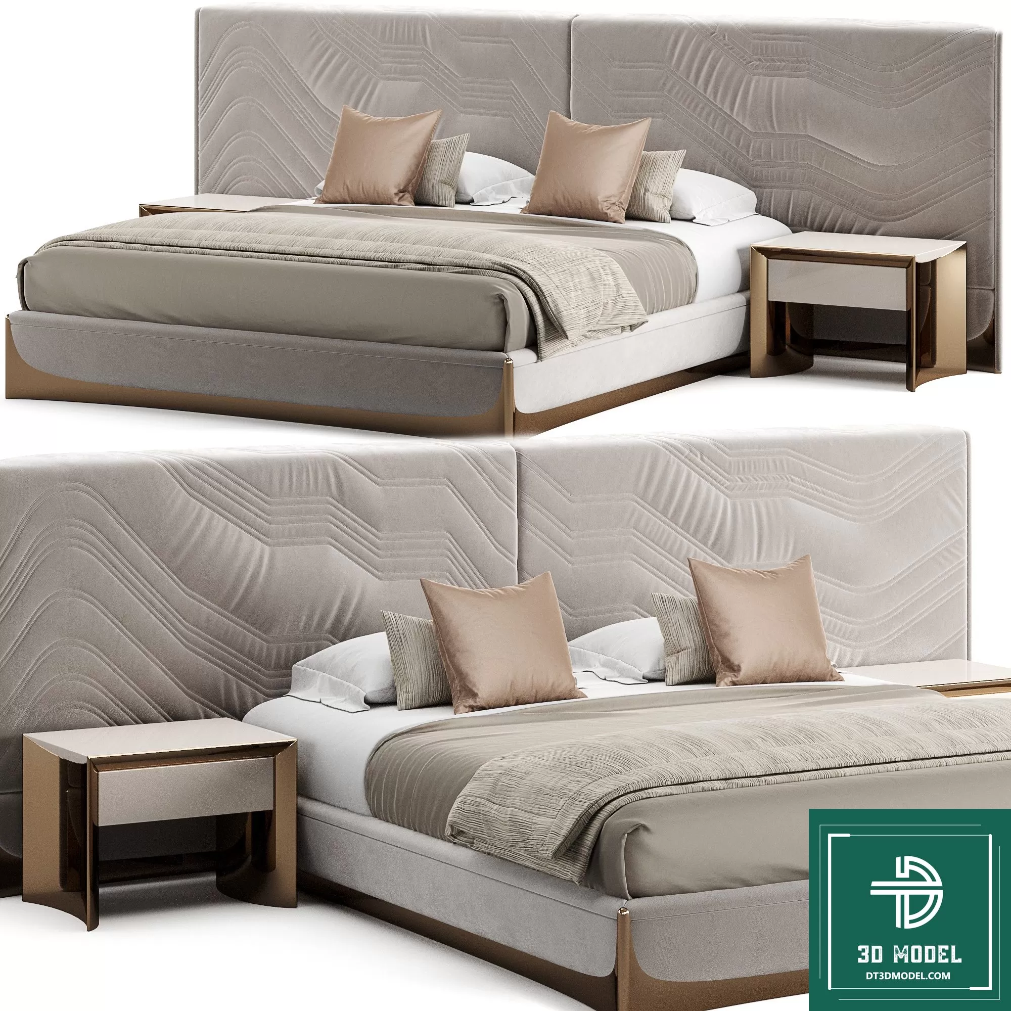 LUXURY – 3D Models – BED – 002
