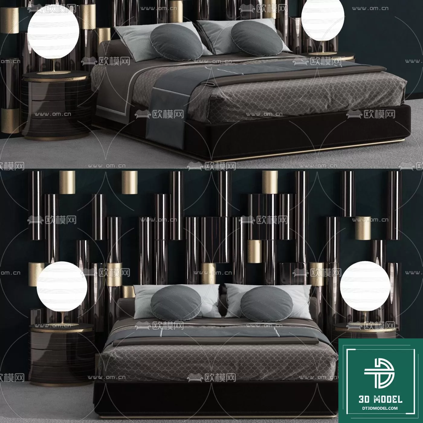 LUXURY – 3D Models – BED – 008