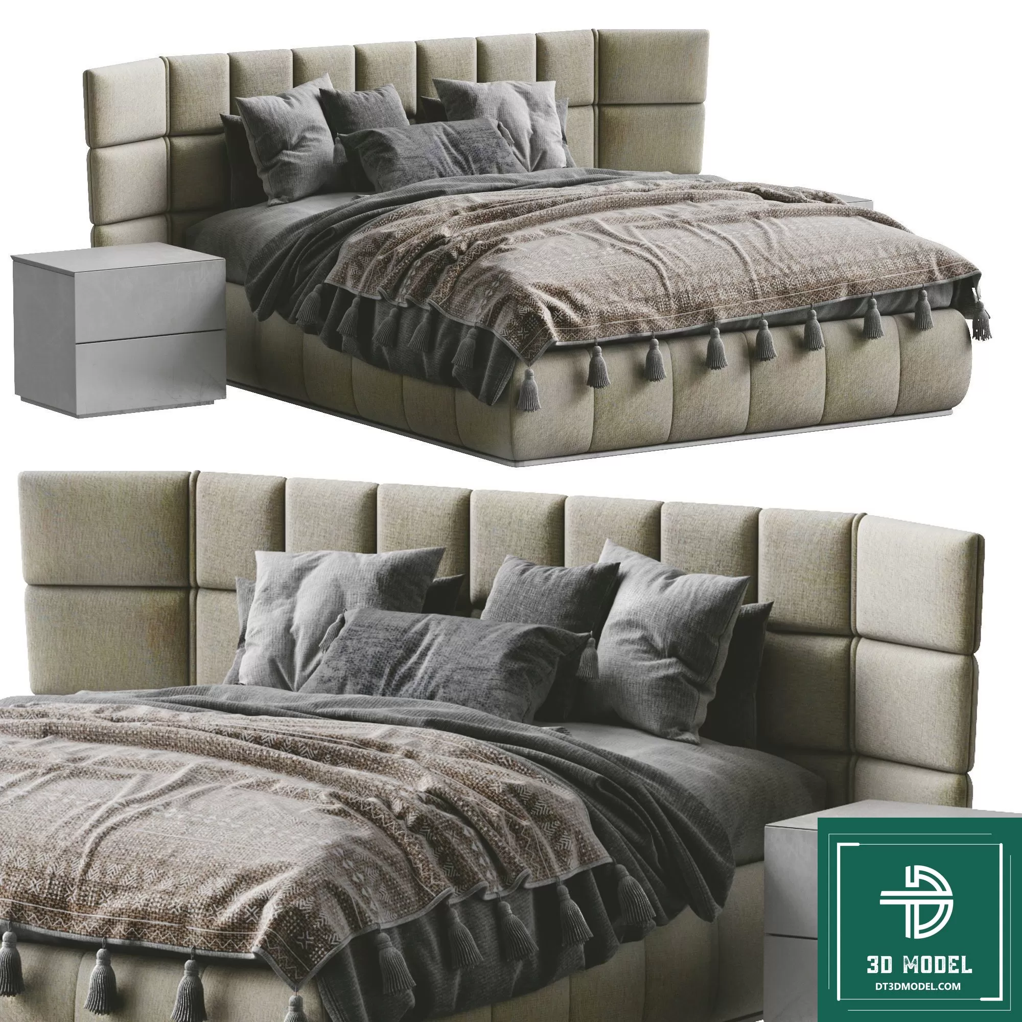 LUXURY – 3D Models – BED – 012