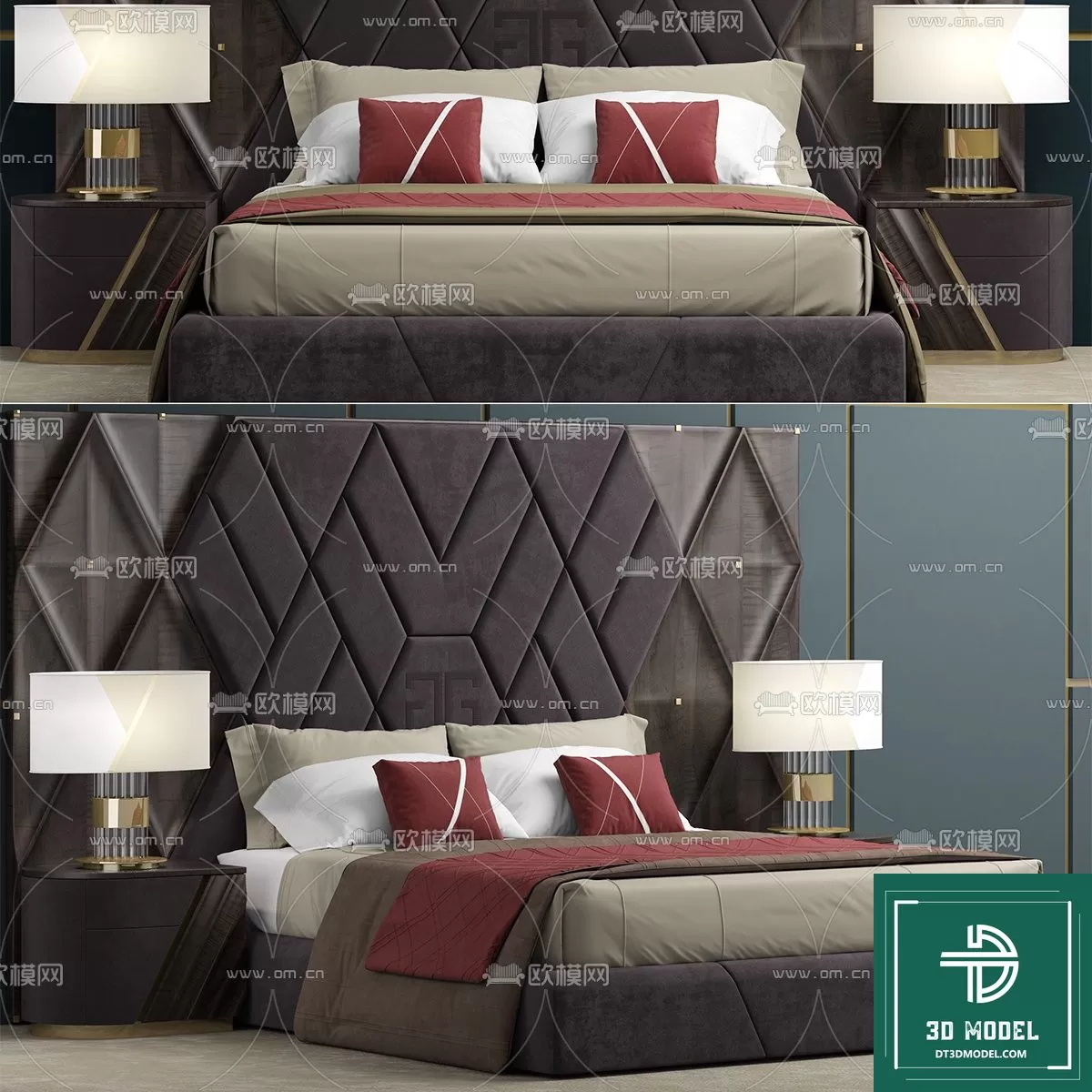 LUXURY – 3D Models – BED – 020
