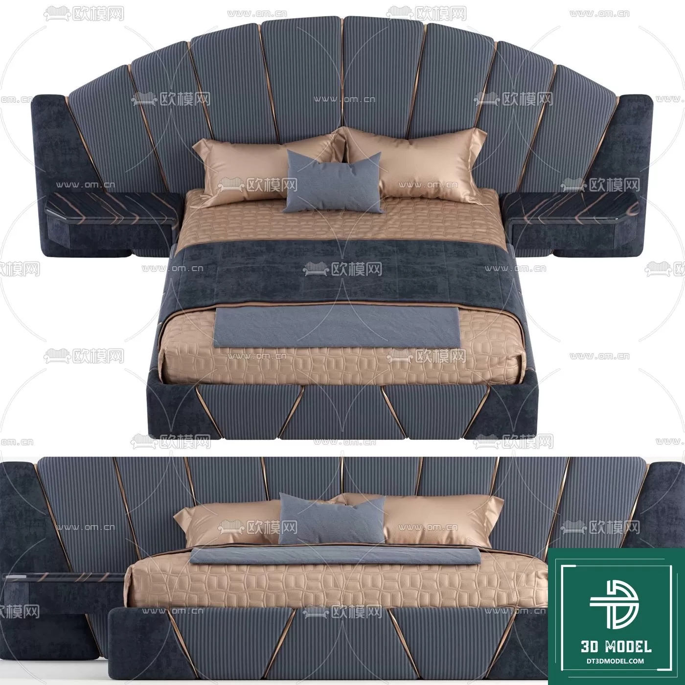 LUXURY – 3D Models – BED – 024