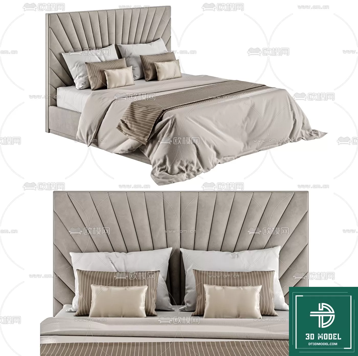 LUXURY – 3D Models – BED – 032
