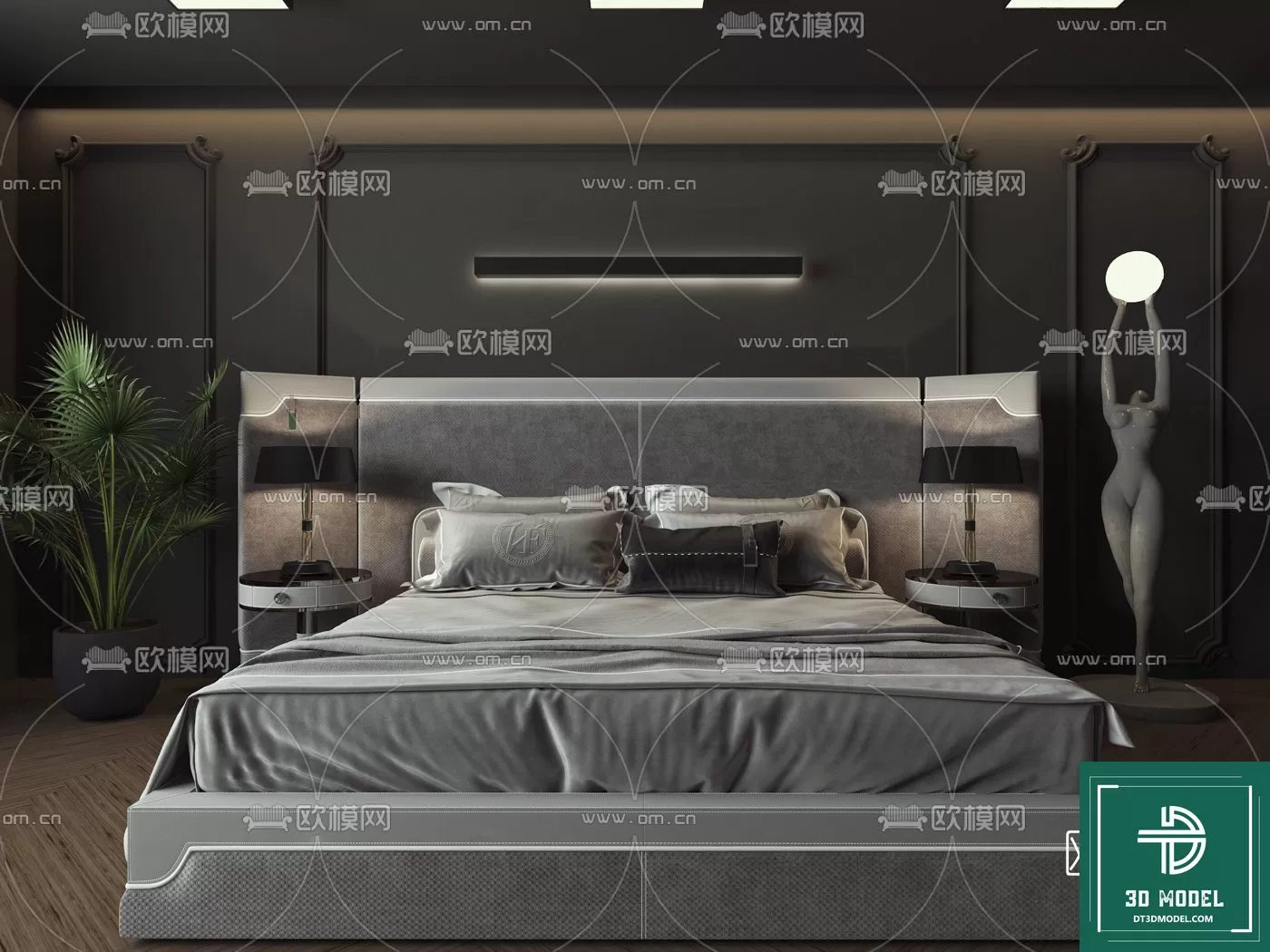 LUXURY – 3D Models – BED – 054