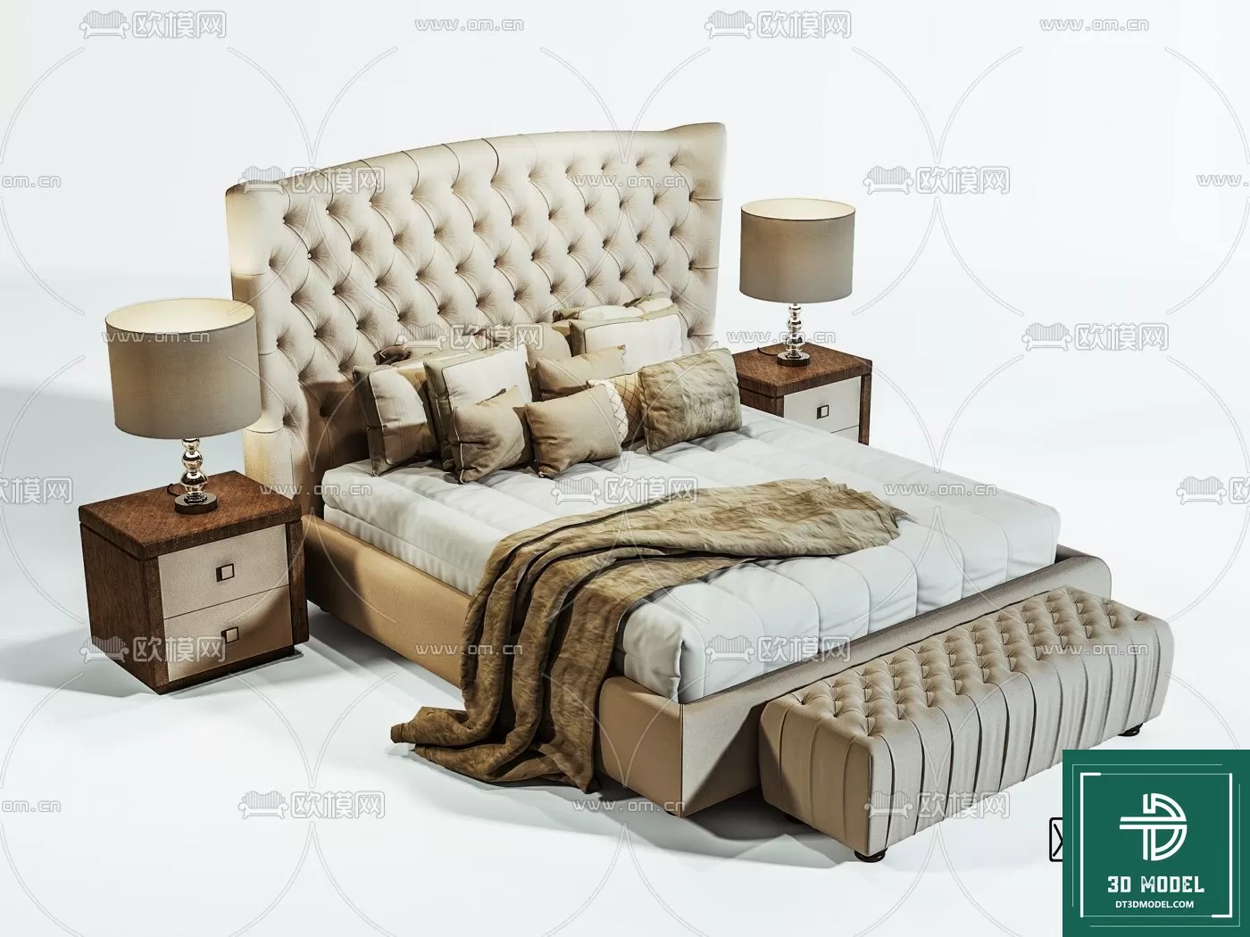LUXURY – 3D Models – BED – 067