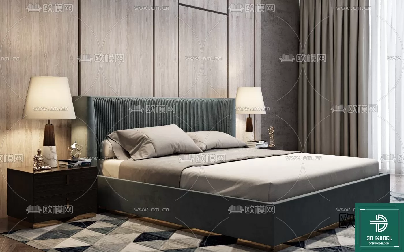 LUXURY – 3D Models – BED – 099