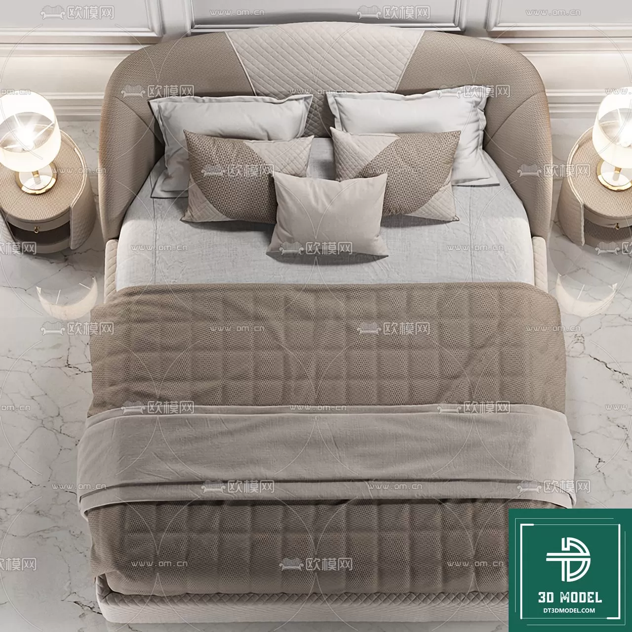 LUXURY – 3D Models – BED – 122