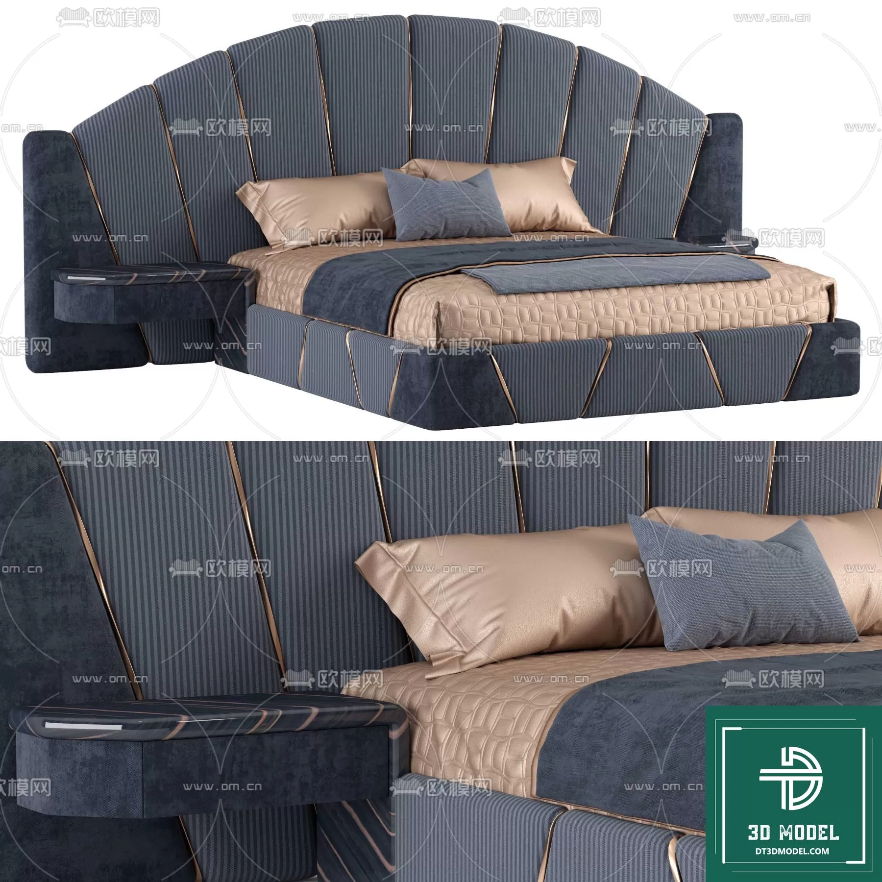 LUXURY – 3D Models – BED – 141