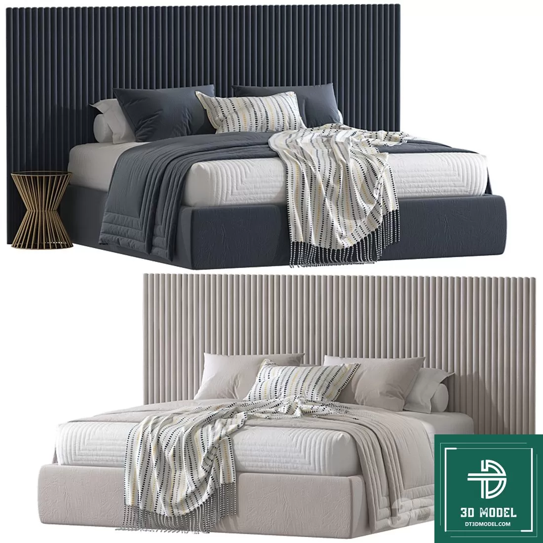 LUXURY – 3D Models – BED – 158