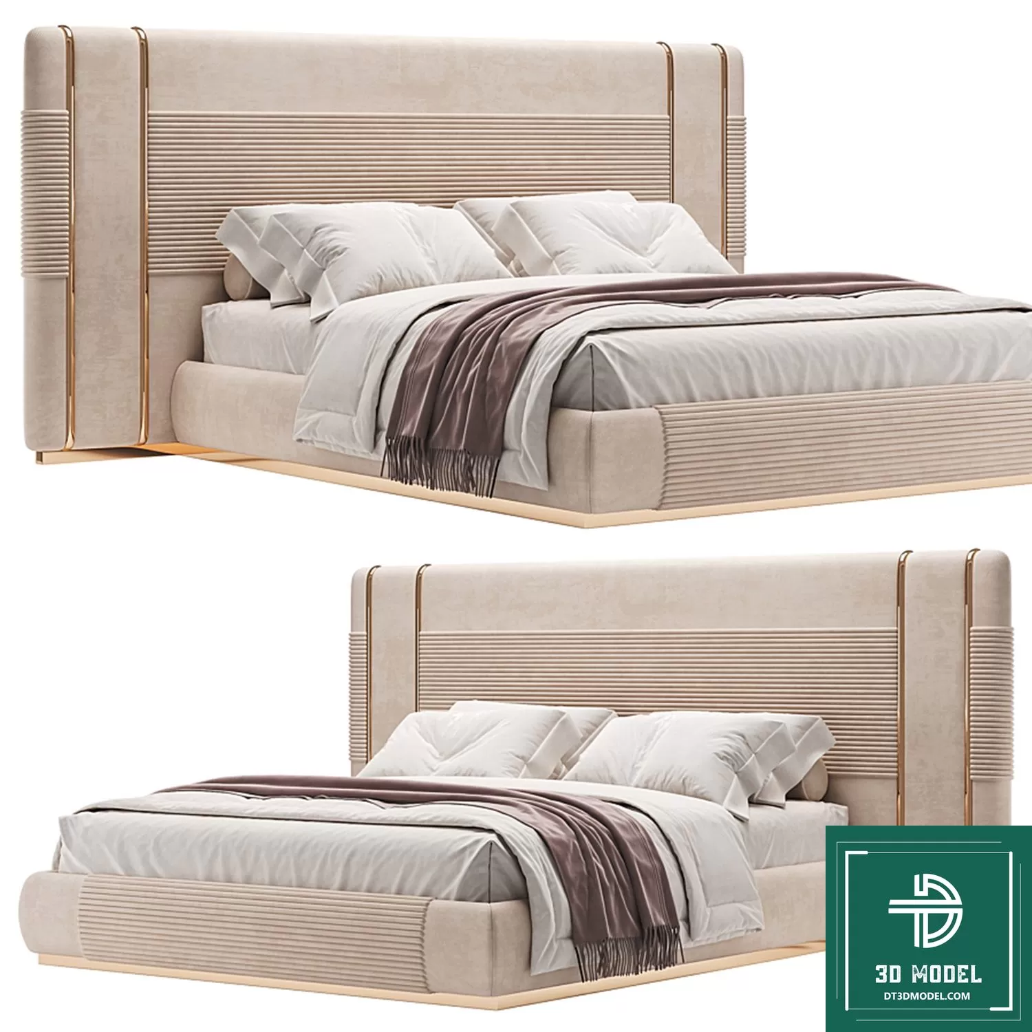 LUXURY – 3D Models – BED – 200