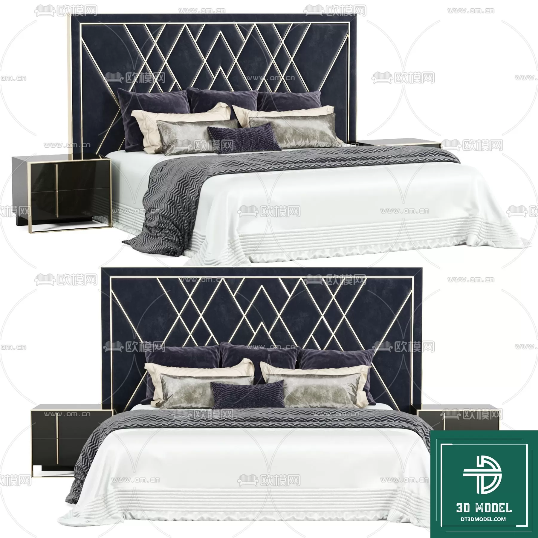 LUXURY – 3D Models – BED – 206