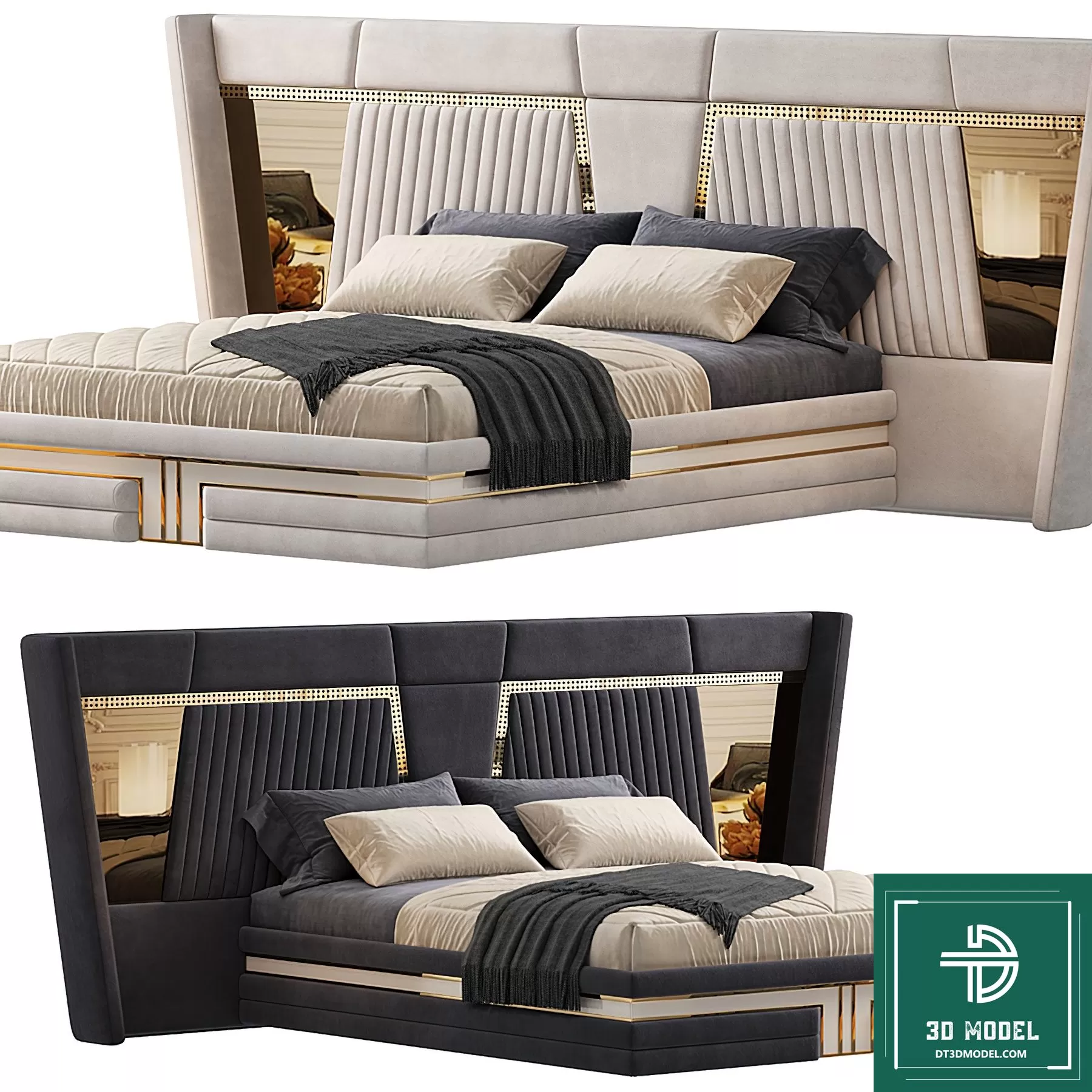 LUXURY – 3D Models – BED – 215