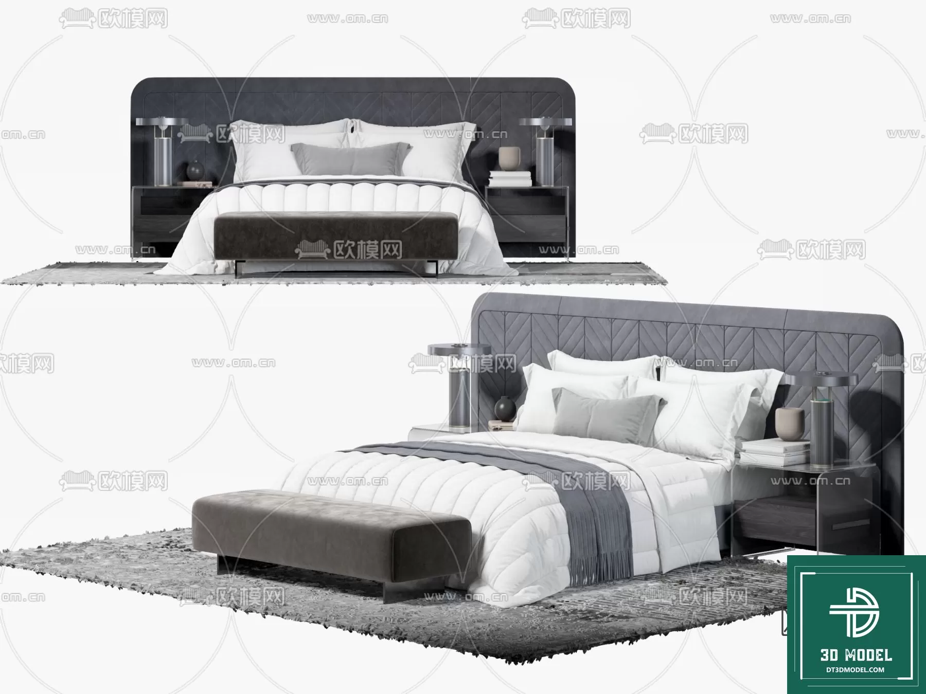 LUXURY – 3D Models – BED – 223