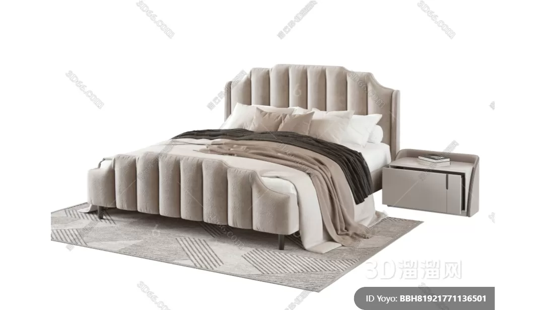 LUXURY – 3D Models – BED – 268