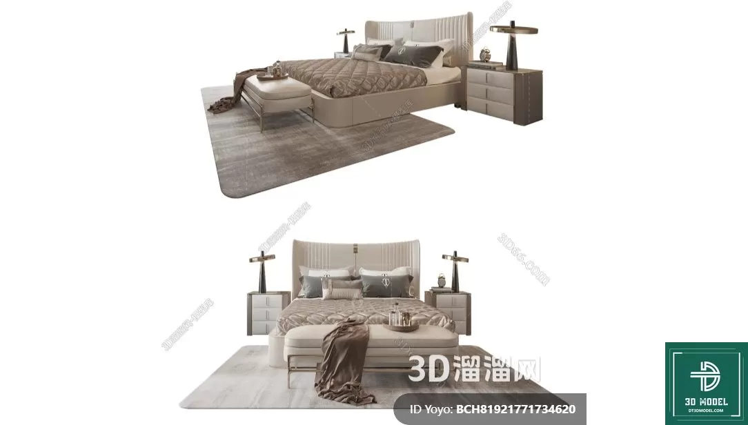 LUXURY – 3D Models – BED – 276