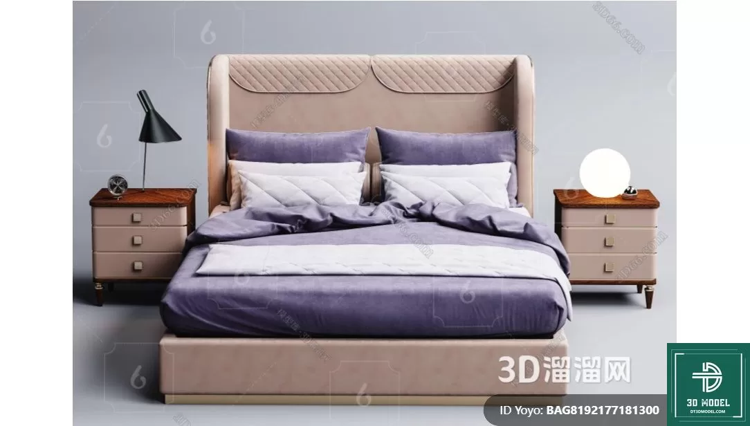 LUXURY – 3D Models – BED – 299