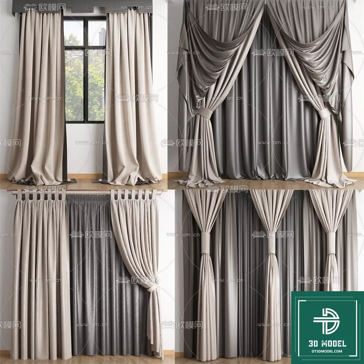 LUXURY – 3D Models – CURTAIN – 009