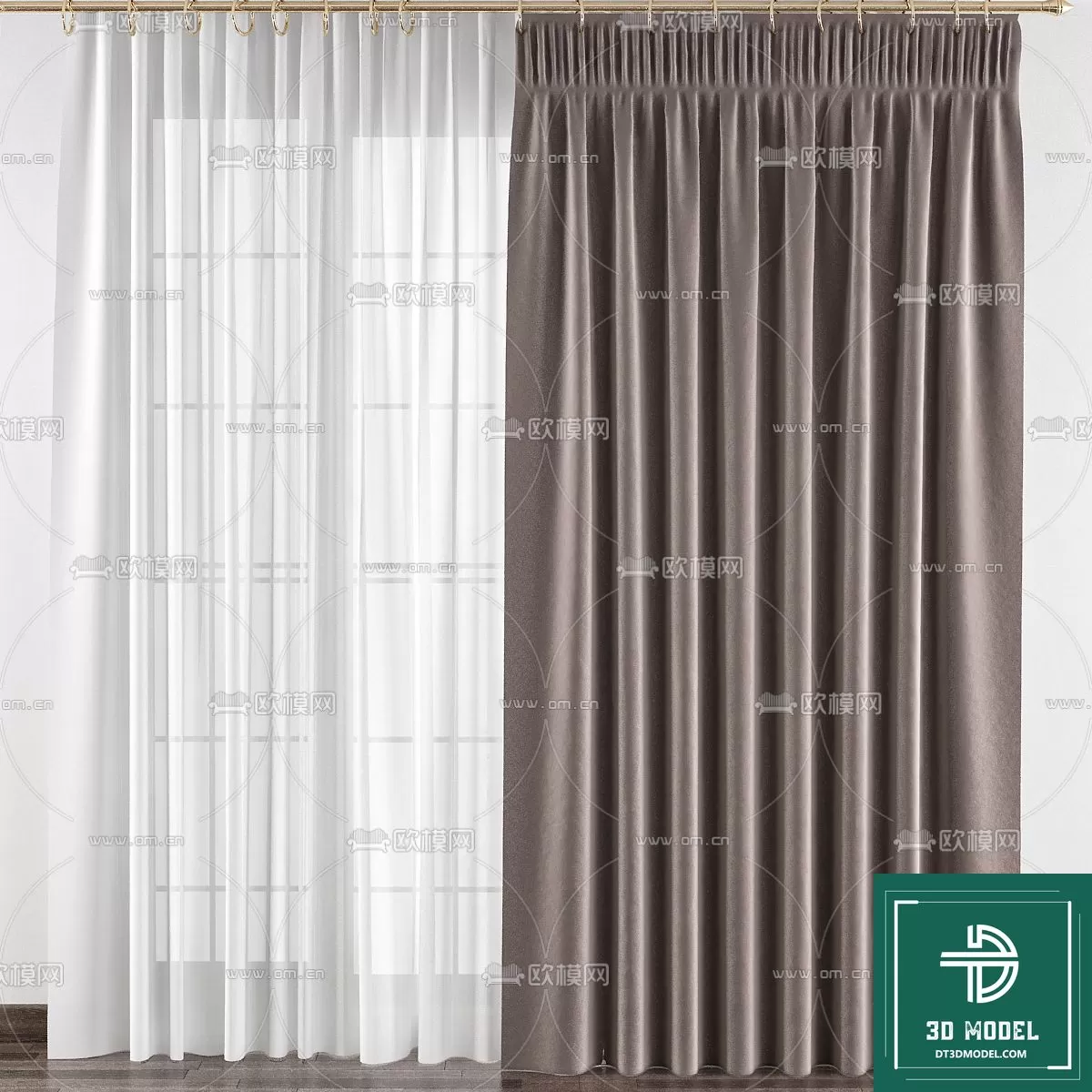 LUXURY – 3D Models – CURTAIN – 016