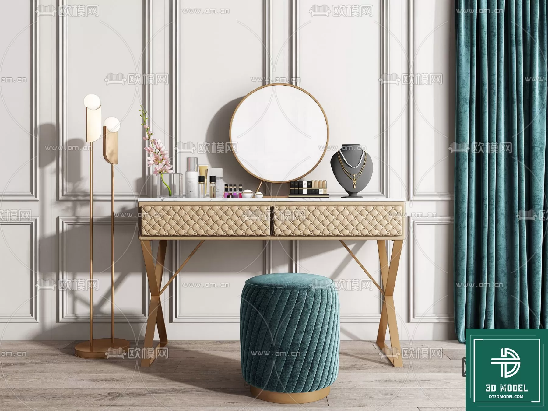 LUXURY – 3D Models – DESSING TABLES – 006 LUXURY – 3D Models – DESSING TABLES – 006