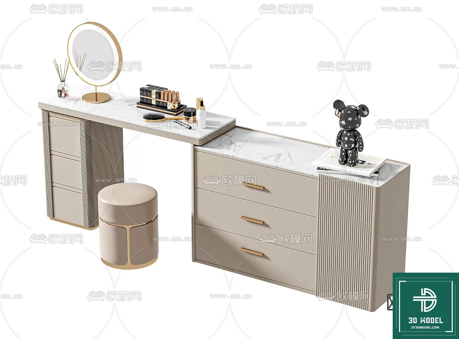 LUXURY – 3D Models – DESSING TABLES – 007 LUXURY – 3D Models – DESSING TABLES – 007