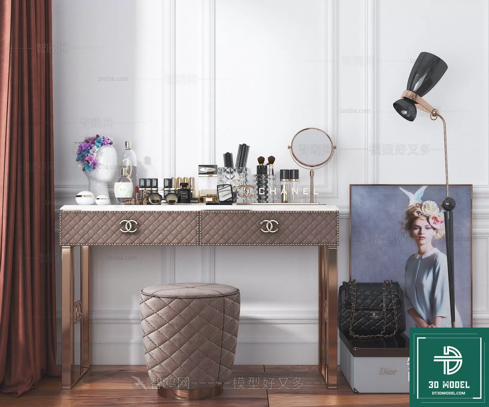 LUXURY – 3D Models – DESSING TABLES – 010 LUXURY – 3D Models – DESSING TABLES – 010