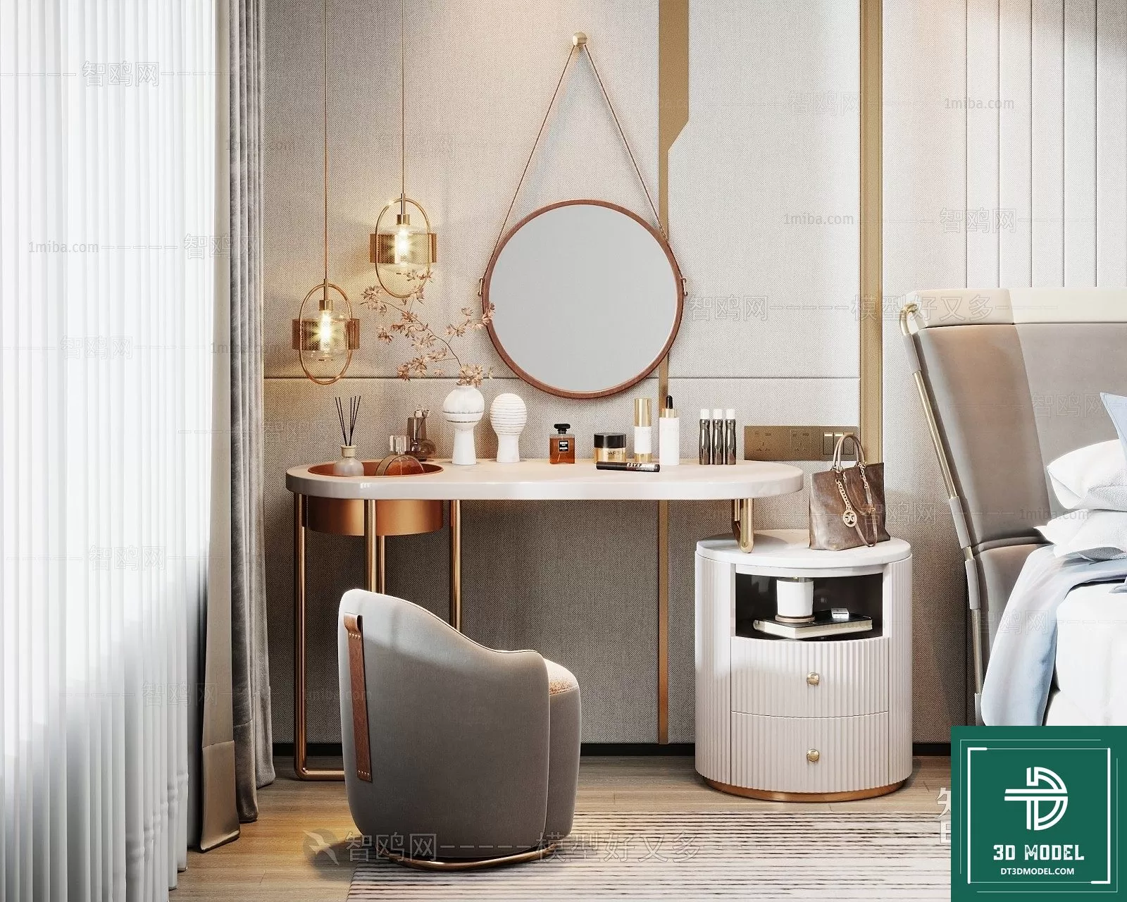 LUXURY – 3D Models – DESSING TABLES – 012 LUXURY – 3D Models – DESSING TABLES – 012