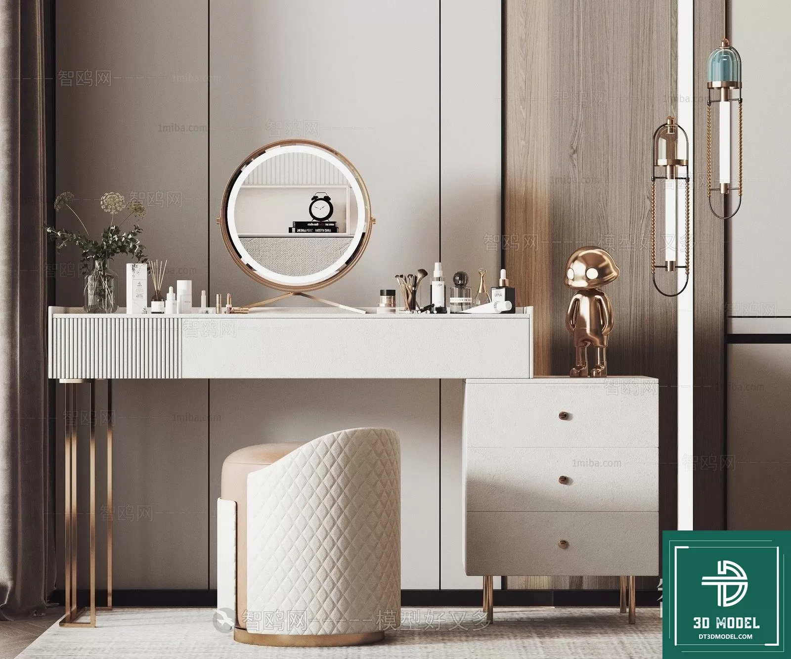 LUXURY – 3D Models – DESSING TABLES – 013 LUXURY – 3D Models – DESSING TABLES – 013