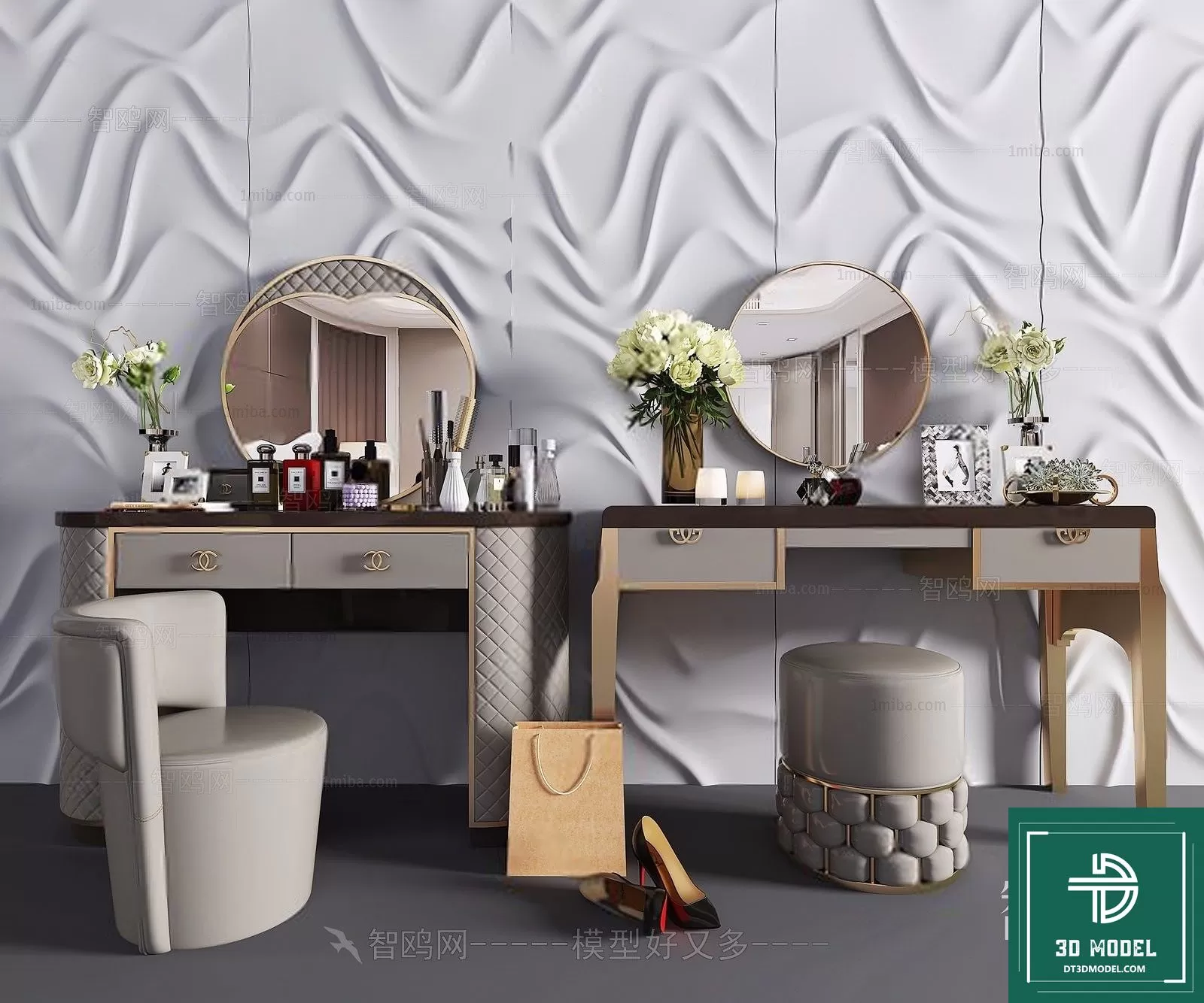 LUXURY – 3D Models – DESSING TABLES – 014 LUXURY – 3D Models – DESSING TABLES – 014