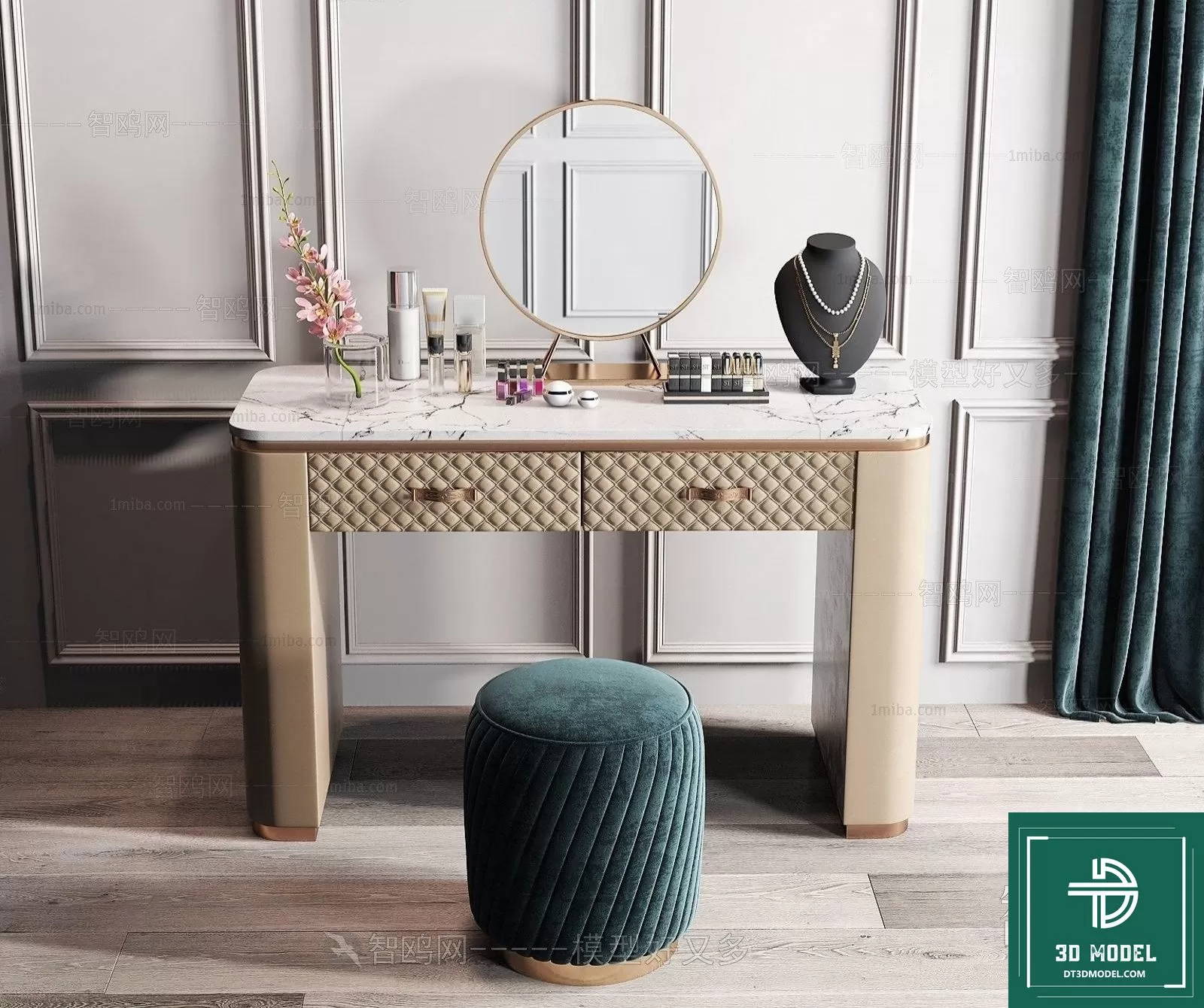 LUXURY – 3D Models – DESSING TABLES – 017 LUXURY – 3D Models – DESSING TABLES – 017