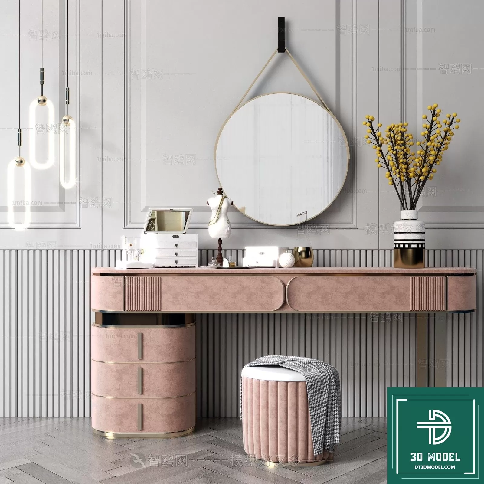 LUXURY – 3D Models – DESSING TABLES – 020 LUXURY – 3D Models – DESSING TABLES – 020
