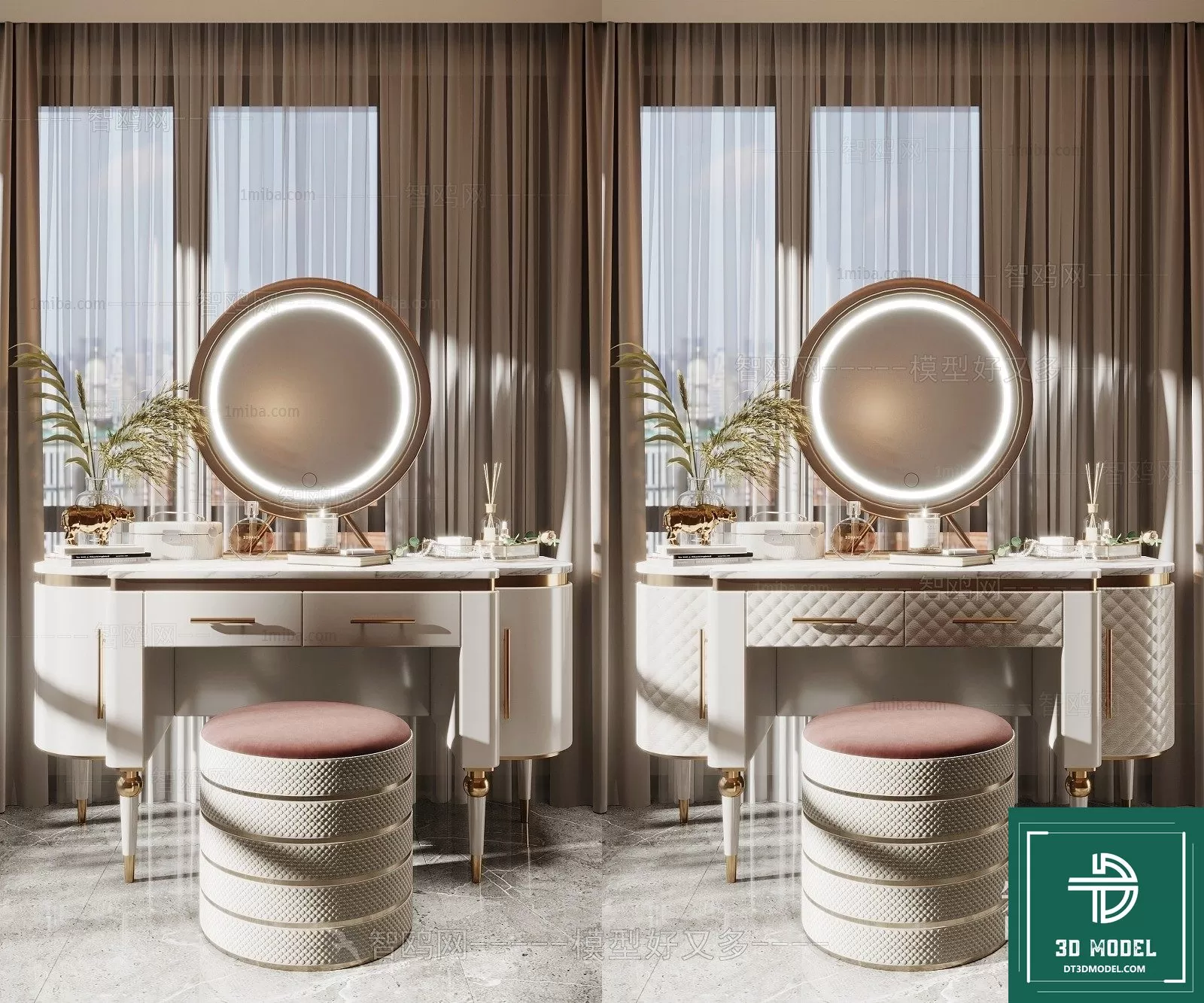 LUXURY – 3D Models – DESSING TABLES – 024 LUXURY – 3D Models – DESSING TABLES – 024