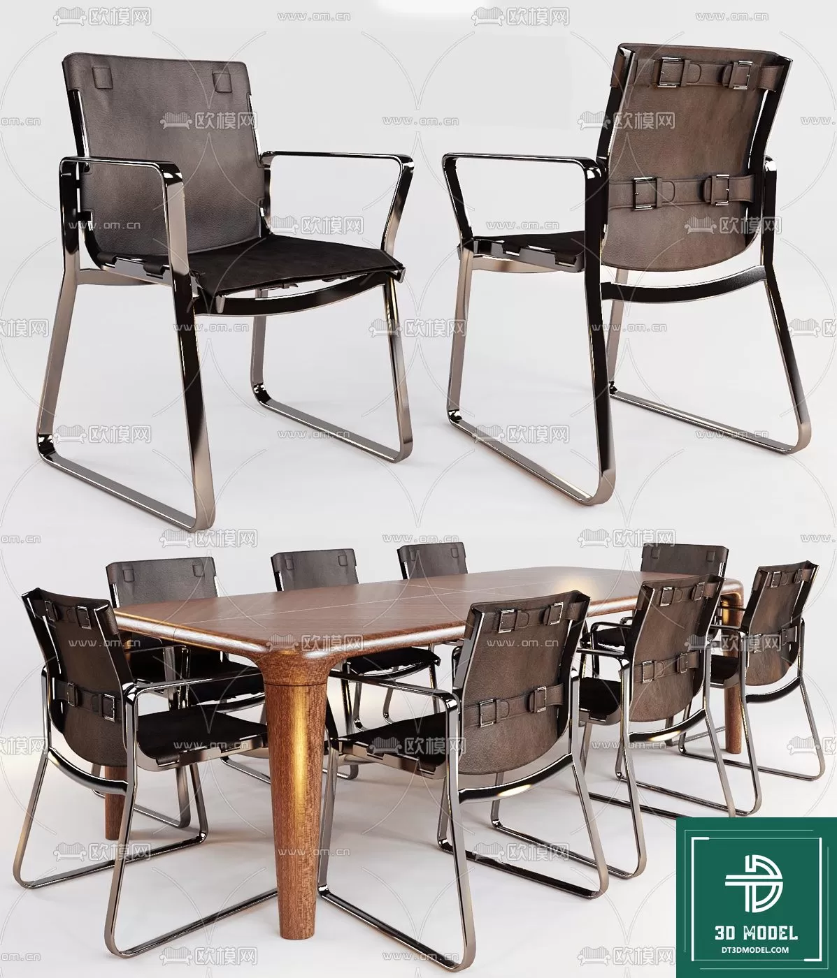 LUXURY – 3D Models – DINING TABLE SETS – 003 LUXURY – 3D Models – DINING TABLE SETS – 003