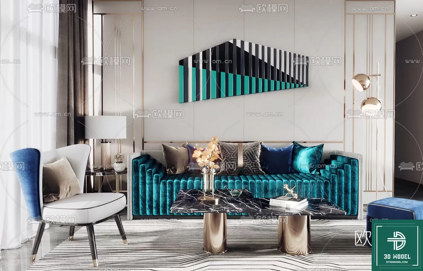 LUXURY – 3D Models – SOFA – 011