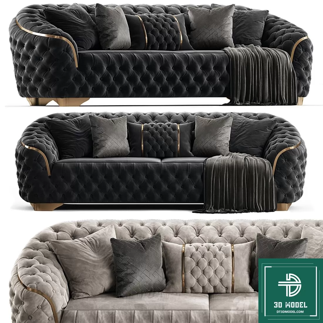 LUXURY – 3D Models – SOFA – 043