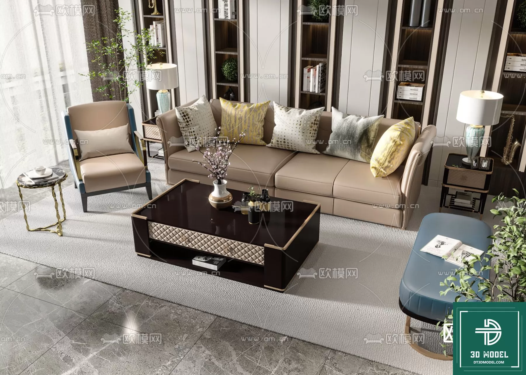 LUXURY – 3D Models – SOFA – 064