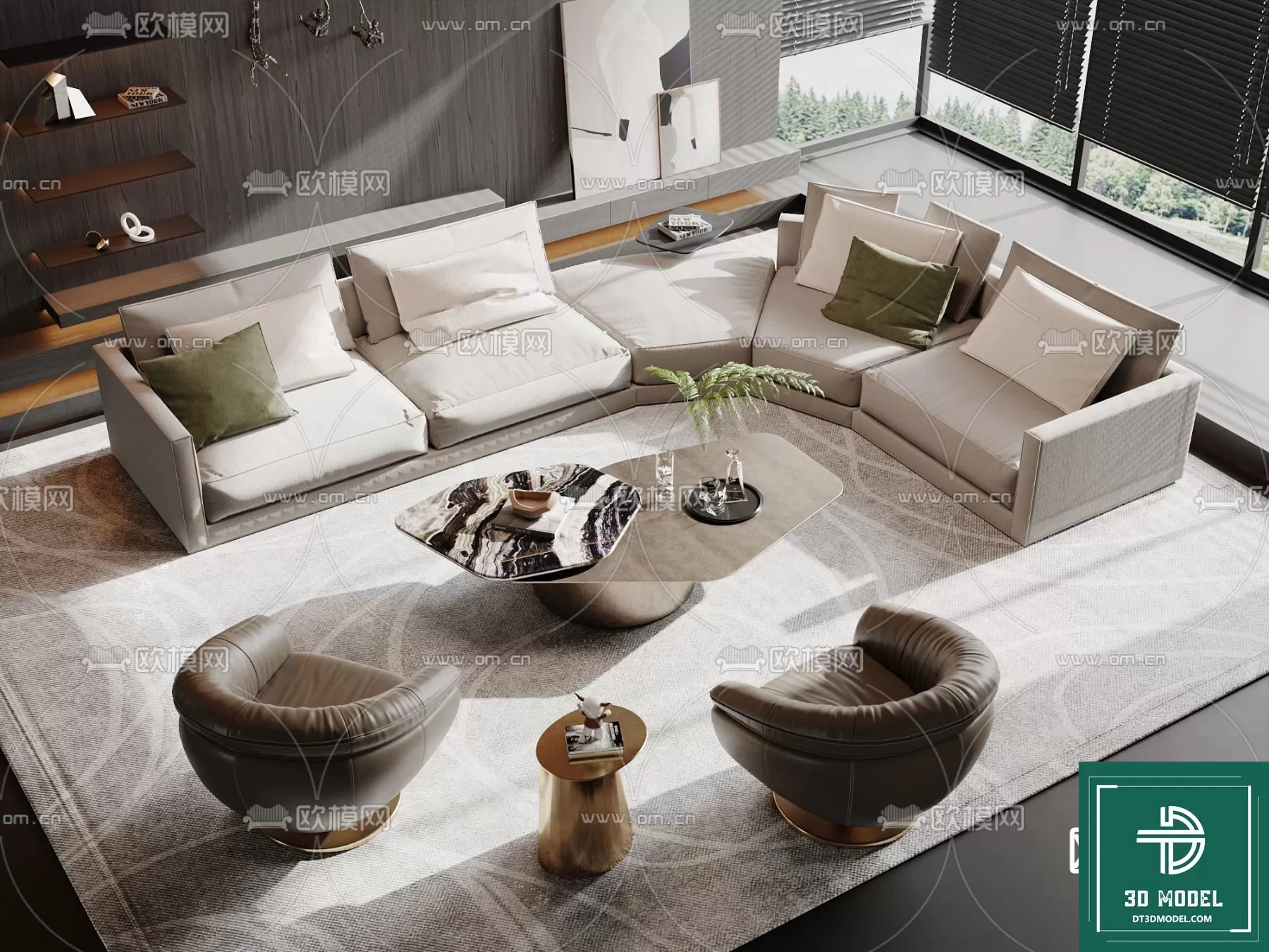 LUXURY – 3D Models – SOFA – 071