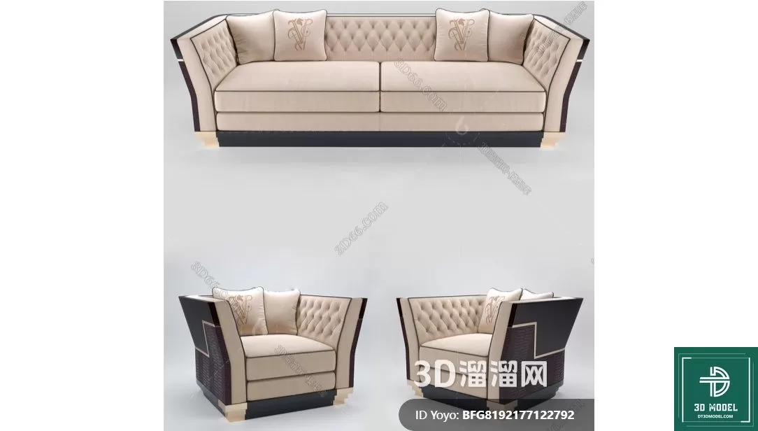 LUXURY – 3D Models – SOFA – 081