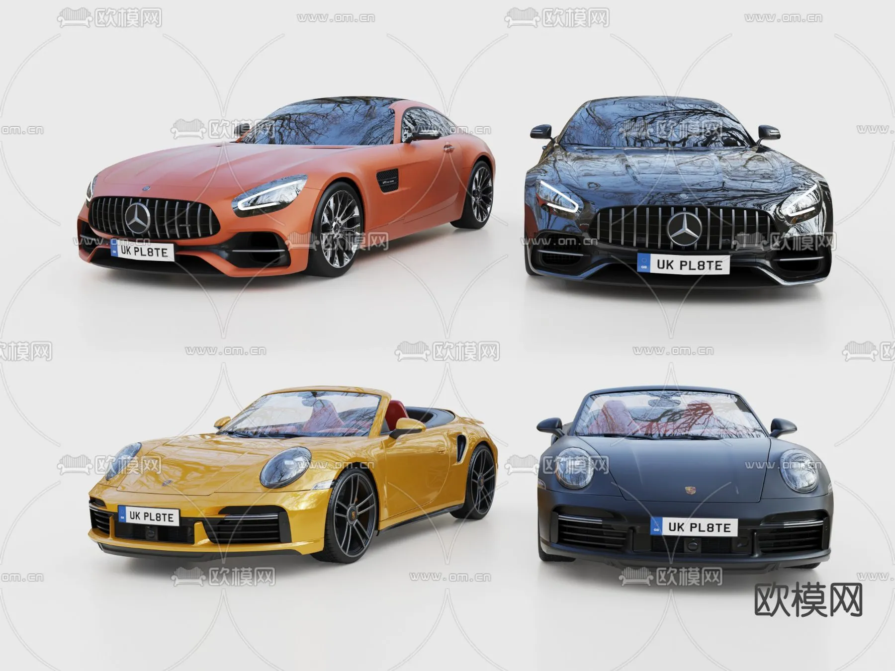 Luxury and Sport Car 3D Models – Transports – 018 – VRAY Render