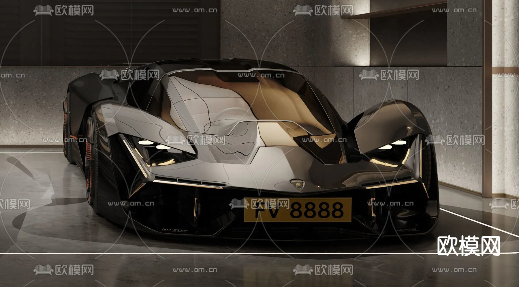 Luxury and Sport Car 3D Models – Transports – 029 – VRAY Render