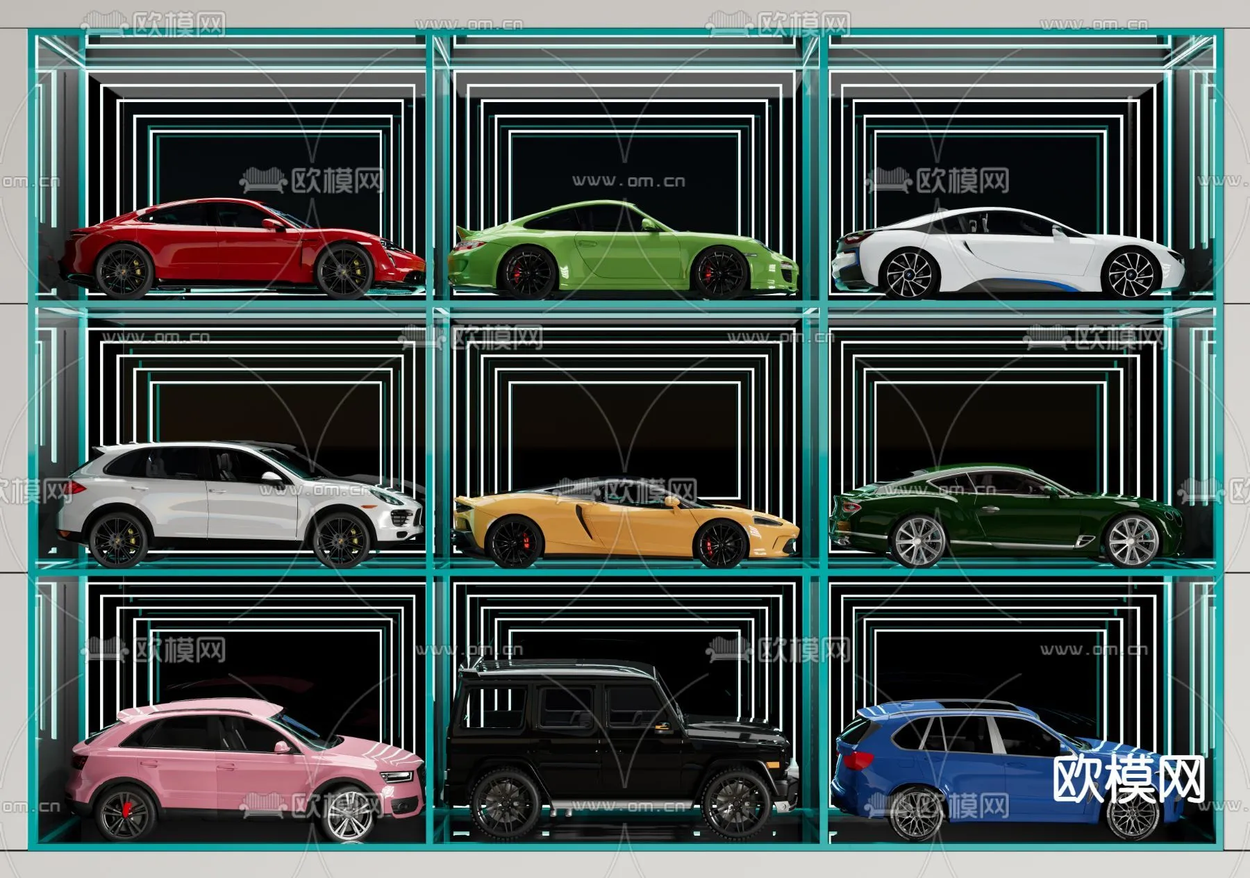 Luxury and Sport Car 3D Models – Transports – 032 – VRAY Render