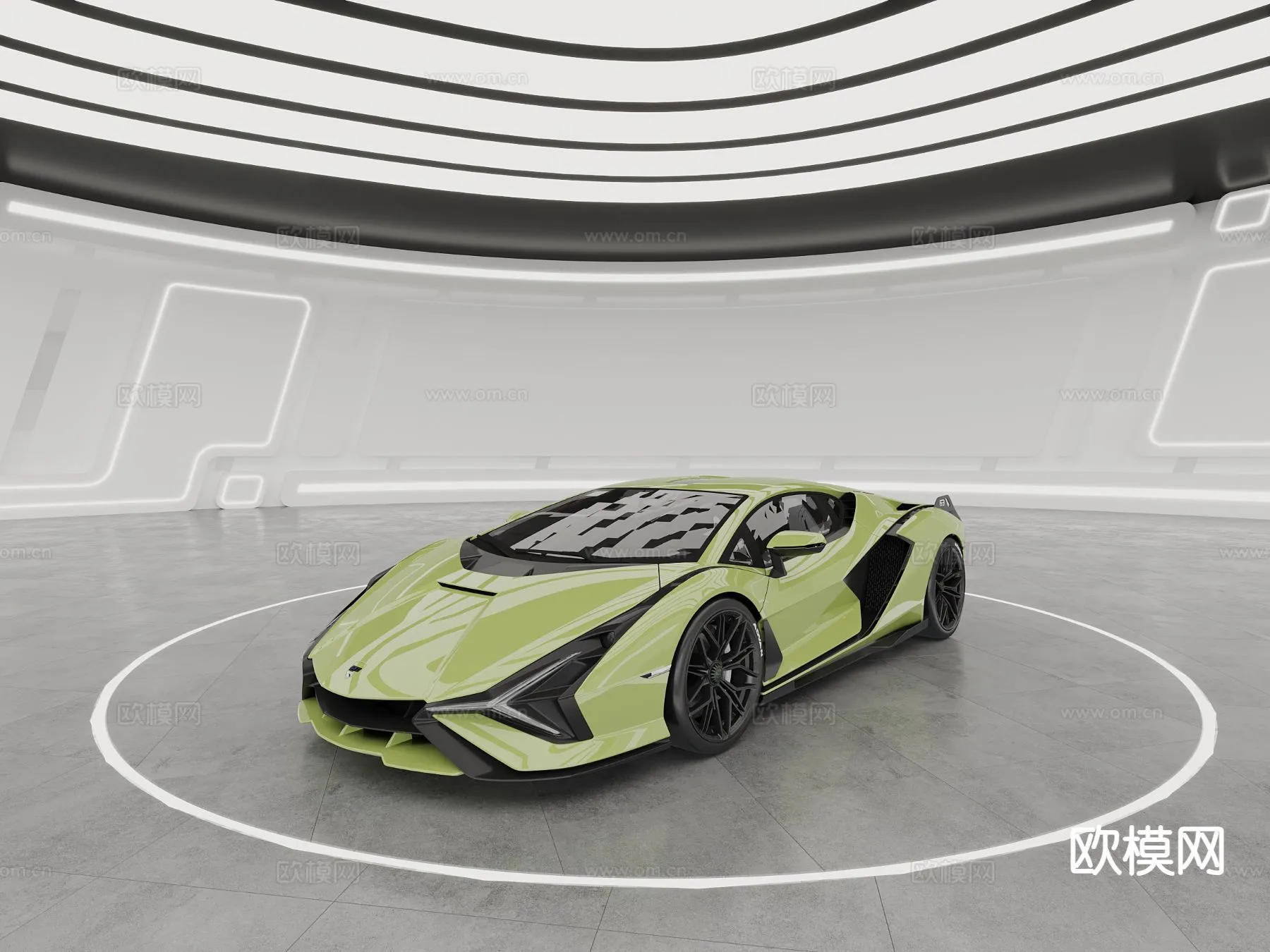 Luxury and Sport Car 3D Models – Transports – 040 – VRAY Render