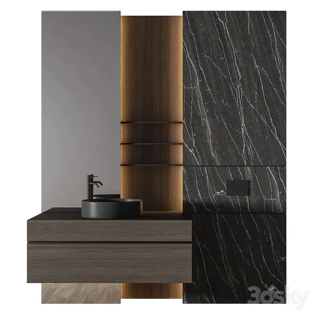 Luxury Bathroom 130 3D Model Luxury Bathroom 130 3D Model