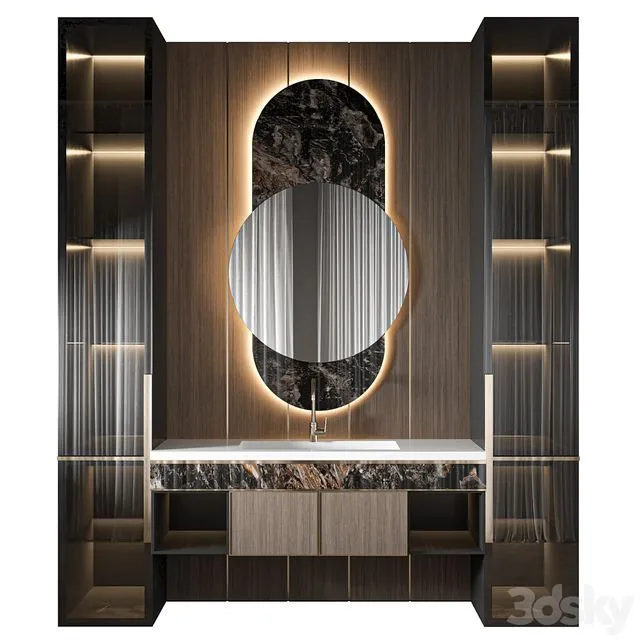 Luxury Bathroom 307 3D Model Luxury Bathroom 307 3D Model