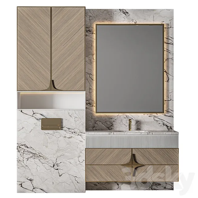 Luxury Bathroom 398 3D Model Luxury Bathroom 398 3D Model