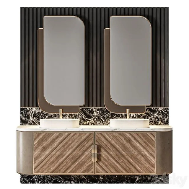 Luxury Bathroom 440 3D Model